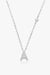 A To F Zircon 925 Sterling Silver Necklace