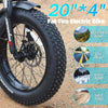 DEEPOWER G20Pro 2000W Best Electric Folding Black Bike, 36MPH, 20" Wheel With Phone Holder