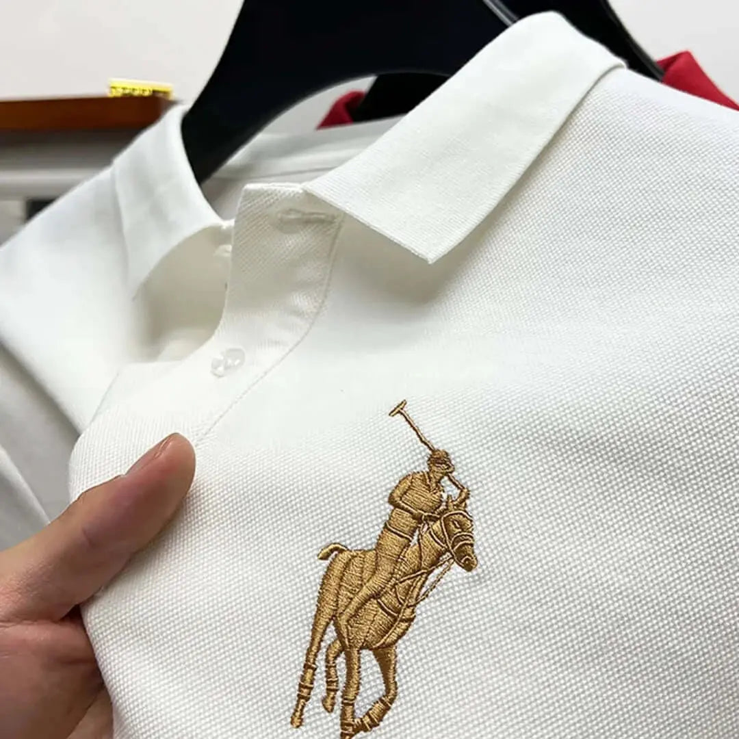 High-end Trend Embroidery Polo Shirts 2023 Summer Luxury