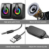 Computer Speakers PC Sound Box HIFI Stereo Microphone USB Wired