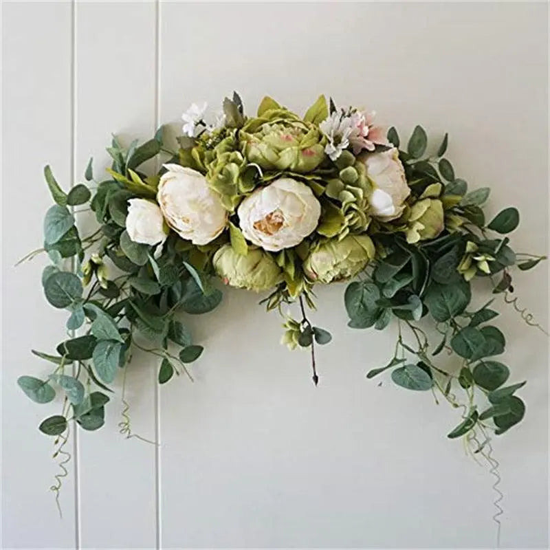 echo-friendly 30-Inch Wedding Artificial Peony Swag for Wall Decor & Centerpieces