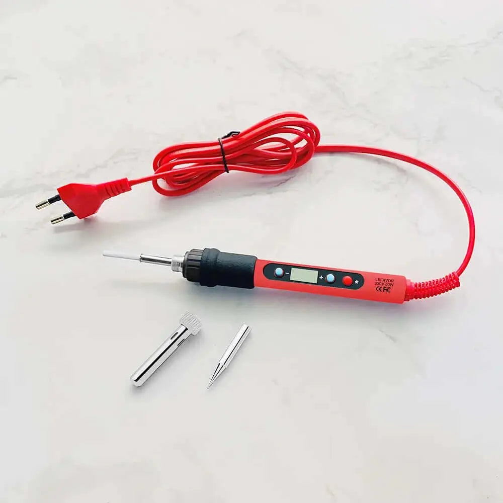 80W Soldering iron kit adjustable temperature LCD solder welding tools