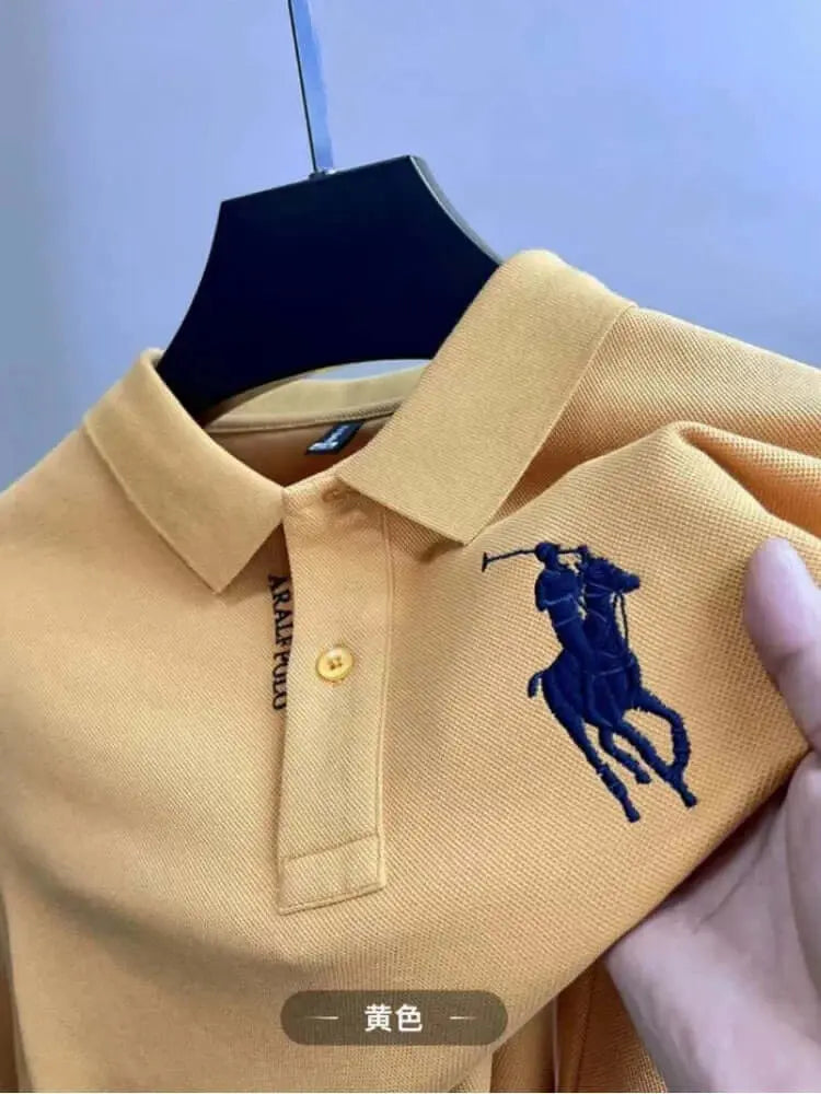 High-end Trend Embroidery Polo Shirts 2023 Summer Luxury