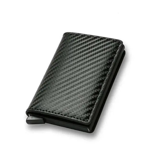 Leather Slim Mini Credit Card Wallet Men