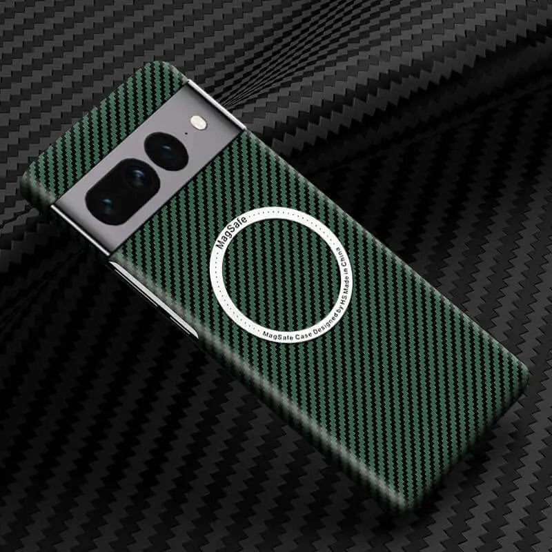 Wireless Carbon Fiber Phone Case For Google Pixel 7