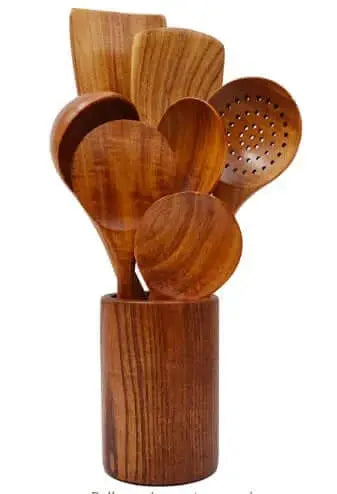 Thailand Wood Kitchenware Tools Set / Tableware Cooking Spoons