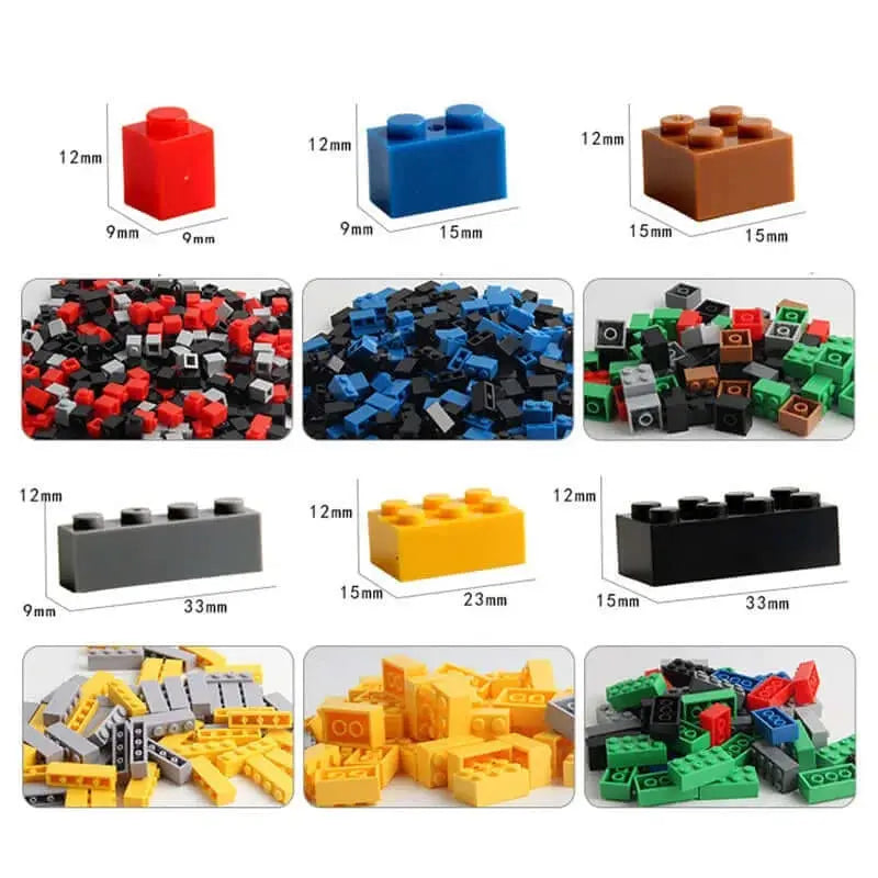 1000 Pieces DIY Creative Building Blocks Bulk Sets City Classic Bricks