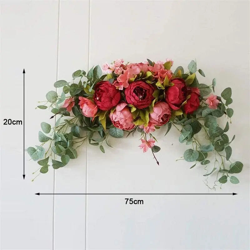 echo-friendly 30-Inch Wedding Artificial Peony Swag for Wall Decor & Centerpieces