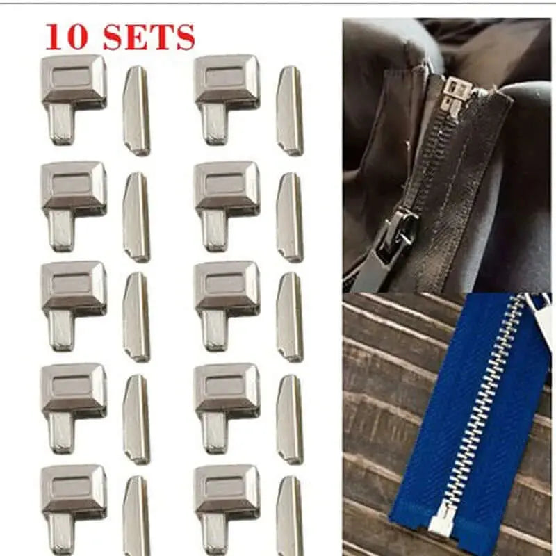 197/84/8pcs Zipper Repair Kit Zipper Replacement Puller For Clothing Tent Install Pliers Tool Stop Extension Luggage Clothing