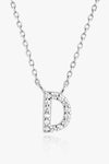 A To F Zircon 925 Sterling Silver Necklace