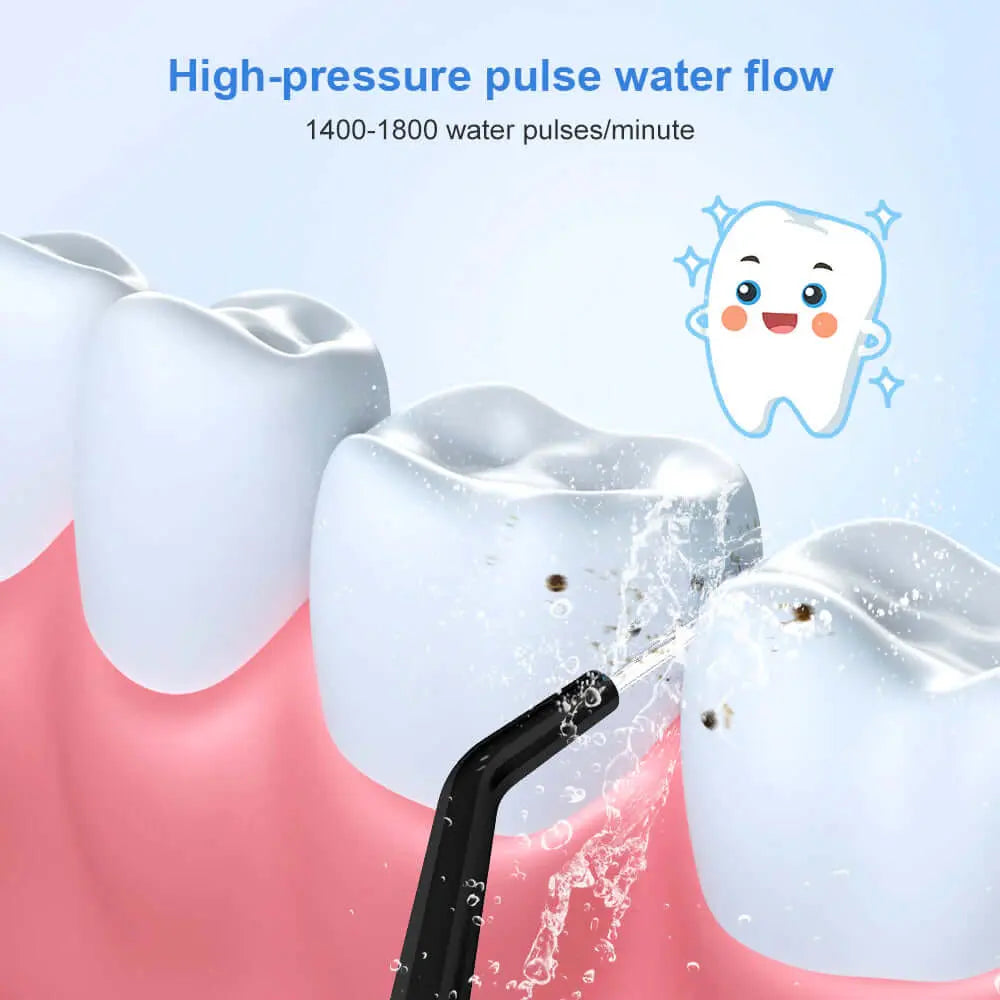 Dental Water Flosser - Teeth Whitening, Waterproof, Portable, 300ML