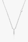 G To K Zircon 925 Sterling Silver Necklace