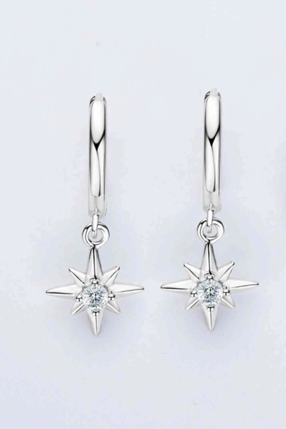 Moissanite Star Drop Earrings