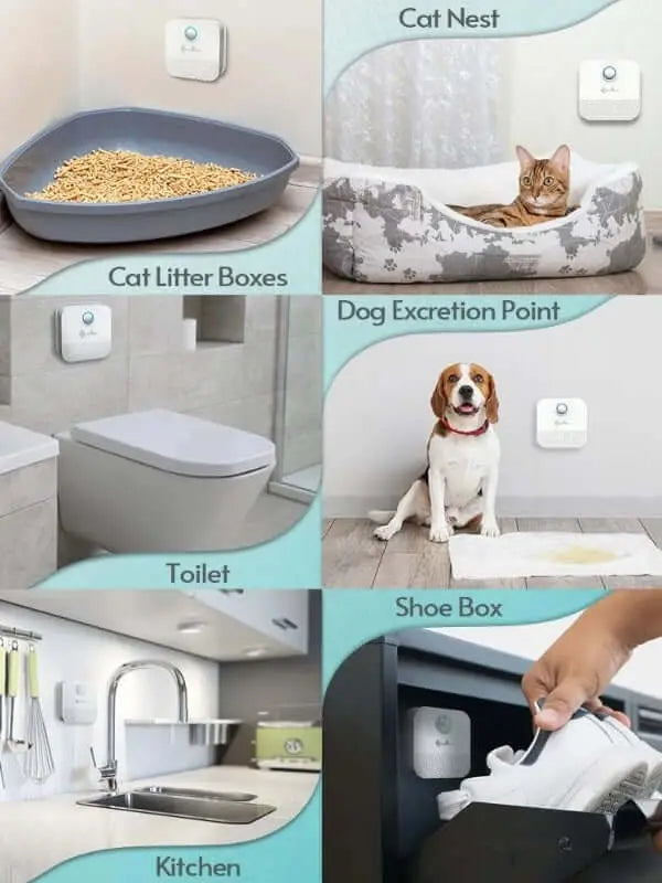 DownyPaws™ - Smart Cat Air Deodoriser for Litter Boxes (Rechargeable)