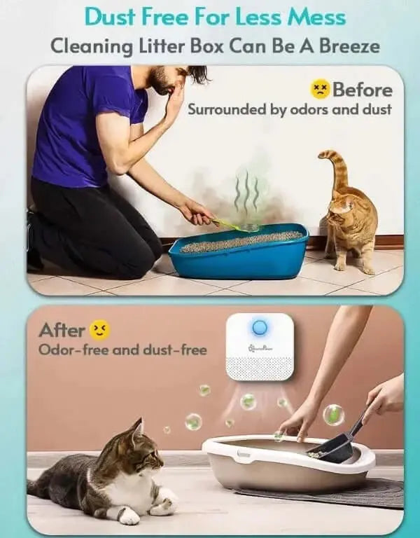 DownyPaws™ - Smart Cat Air Deodoriser for Litter Boxes (Rechargeable)